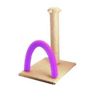 BYPET Planche à gratter pour chat avec griffoir, arche d'épilation, carton à gratter, griffoir avec griffoir, jouet pour l'entretien du dos du chat, brosse jouet (rouge)
