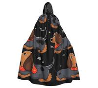 BYPPJGH Cape à capuche d'Halloween pour adulte « I Love My Dog » - Cape pleine longueur pour Halloween, Noël, cosplay, costume pour homme et femme