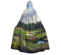 BYPPJGH Cape à capuche d'Halloween pour adulte - Longue cape pour parcours de golf - Costume d'Halloween, de Noël, de cosplay pour homme et femme