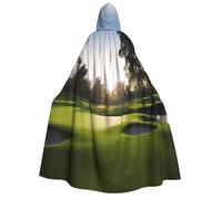 BYPPJGH Cape à capuche d'Halloween pour adulte - Longue cape pour parcours de golf - Costume d'Halloween, de Noël, de cosplay pour homme et femme