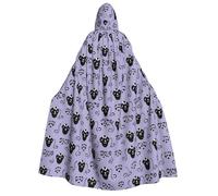 BYPPJGH Cape à capuche d'Halloween pour adulte manoir hanté pleine longueur cape cape Halloween Noël Cosplay Costume pour homme et femme