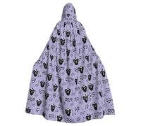 BYPPJGH Cape à capuche d'Halloween pour adulte manoir hanté pleine longueur cape cape Halloween Noël Cosplay Costume pour homme et femme