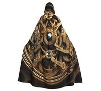 BYPPJGH Cape à capuche d'Halloween pour adulte - Style steampunk cool - Longue cape - Costume d'Halloween, de Noël, de cosplay pour homme et femme