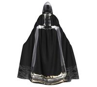 BYPPJGH Cape à capuche pour adulte - Bouteille de parfum noire - Cape pleine longueur - Costume d'Halloween, de Noël, de cosplay pour homme et femme