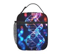 BYPPJGH DNA Genetic Helix Sac à déjeuner isotherme réutilisable de grande capacité étanche pour homme et femme Pour le travail, le bureau, le pique-nique, les voyages