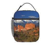 BYPPJGH Pikes Peak Colorado Sac à déjeuner isotherme réutilisable de grande capacité étanche pour homme et femme Pour le travail, le bureau, le pique-nique, les voyages