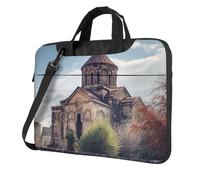 BYPPJGH Sac à bandoulière étanche pour ordinateur portable avec poignée et sangle d'église arménienne pour homme et femme, Noir , 14 inch