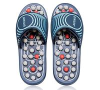 BYRIVER Acupression Massage des pieds Chaussons, Réflexologie Masseur Soulagement de la Fasciite Plantaire, Arthrite, Talon, Cadeau pour Maman Papa (05L)