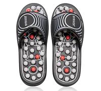 BYRIVER Chaussons de Massage à Acupression pour Soin des Pieds, Stimulation de la Circulation Sanguine et Réflexologie Plantaire - Masseur de Pieds Relaxant