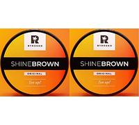 Byrokko Shine Brown Accélérateur de bronzage - 2 pots de crème - 190 ml - pour Solarium et Extérieur Ingrédients 100 % naturels.