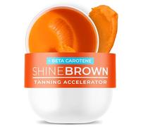 BYROKKO Shine Brown Beta Carotene Accélérateur de Bronzage 210 ml - Crème Bronzante pour Soleil et Solarium - Activateur de Bronzage Intense - Résistant à l’Eau