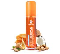 BYROKKO Shine Brown Huile de bronzage bêta-carotène (150 ml), huile d'accélérateur de bronzage pour banc de soleil et soleil d'extérieur - Huile ultime pour un bronzage impeccable et un éclat