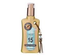 BYRON BAY Crème solaire en vaporisateur de 200 ml - Crème solaire avec effet bronzant - Crème solaire autobronzante non grasse