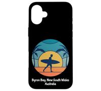 Byron Bay Nouvelle-Galles du Sud Australie Surf Vintage Surfer Coque pour iPhone 16 Plus