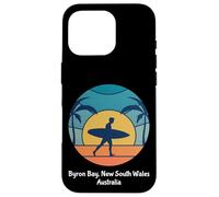 Byron Bay Nouvelle-Galles du Sud Australie Surf Vintage Surfer Coque pour iPhone 16 Pro