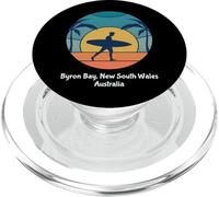 Byron Bay Nouvelle-Galles du Sud Australie Surf Vintage Surfer PopSockets PopGrip pour MagSafe