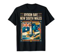 Byron Bay Phare de Voyage en Nouvelle-Galles du Sud Australie T-Shirt