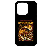 Byron Bay Vous présente Ses Salutations de Surf Vintage Womens Surfs Up Coque pour iPhone 15 Pro