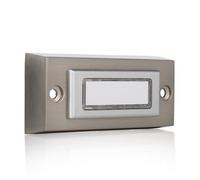 Byron - DBW-21036 - Bouton de Sonnette Universel en metal - Retroeclaire - Installation bifilaire INOX Brosse