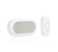 Byron Set Doorbel sans fil - Alerte visuelle multicolore - Fonction muet - Portée 200m - 16 mélodies - Portable - DBY-23561BS