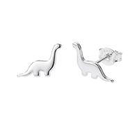 bySantana Boucles d'oreilles dinosaures en argent sterling 925 véritable - Petites boucles d'oreilles mignonnes pour femmes et filles - Bijoux mignons, 8mm, Métal, Pas de gemme