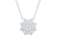bySantana Collier fleurs en argent sterling 925 - Lotus, 40 + 5 cm, Métal, Pas de pierre précieuse