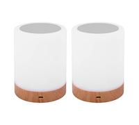 BYSL Lot de 2 lampes de nuit, lampe tactile pour chambre à coucher, , table de chevet portable avec intérieur rechargeable