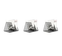 BYSL Lot de 3 supports de rangement verticaux pour disques vinyles et CD
