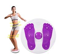BYSN Torsion de l'équipement de Corps Féminin de Plat de Taille, Plateau de Fitness pour Tondeuse à Disque à Torsion à la Taille, Planche Twister pour la Taille d'exercice (Mauve)