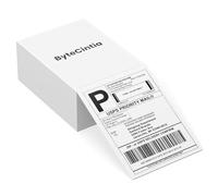 ByteCintia Étiquette d'expédition thermique directe de 10,2 x 15,2 cm compatible avec le rédacteur d'étiquettes. Papier d'affranchissement perforé pour ByteCintia