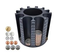 Byteen8 Compteur de pièces de monnaie | Porte-stylo et crayon comme organisateur de bureau | Tirelire pour adultes et enfants | Tirelire et ranger 500 pièces | Cadeaux créatifs pour enfants et famille