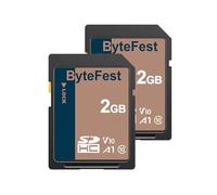 ByteFest Carte SD 2Go Lot de 2, Cartes SDHC Mémoire SD Classe 10, A1, U1, V10