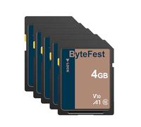 ByteFest Carte SD 4Go Lot de 20, Cartes Mémoire SD Classe 10, A1, U1, V10, pour Appareil Photo, DSLR, Photographe