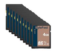 ByteFest Carte SD 4Go Lot de 50, Cartes SDHC Mémoire SD Classe 10, A1, U1, V10, pour Appareil Photo, DSLR, Photographe