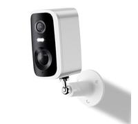 Bytelink Caméras de sécurité sans Fil pour extérieur, alimentées par Batterie 2K, détection de Mouvement, projecteur, sirène, Alarme, Surveillance WiFi, caméra intérieure pour la Maison