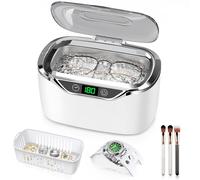 ByteRoll Ultrasonic Jewelry Cleaner, 24oz (700ml) Ultrasonic Cleaner with 48kHz High-Frequency, 5 Cleaning Modes, 304 Stainless Steel Tank, for Jewelry, Eyeglasses, Dentures, Coins, Watch Bands, Ring