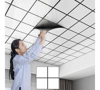 ByteRunning Dalle De Plafond,Dalles De Plafond Autocollantes en PVC,Dalles De Plafond à Coller,LéGer Et Installer Facile,Convient à La DéCoration d'un Bureau à Domicile