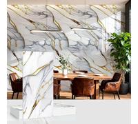 ByteRunning Marbre Carrelage Adhesif Mural Panneau,Imperméable en PVC Autocollants en Tuile Stickers,Autocollants muraux Imitation Carreaux,Dalle De Plafond,LéGer Et Installer Facile,pour Cuisine