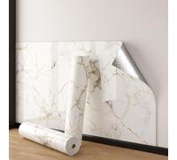 ByteRunning Papier Peint Autocollant Effet marbre,Rouleau de Papier Peint Autocollant Imitation marbre,Dalle De Plafond,épaissi,imperméable et résistant à l'huile,pour Cuisine,Salon,Fond Décor TV