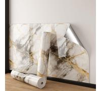 ByteRunning Papier Peint Autocollant Effet marbre,Rouleau de Papier Peint Autocollant Imitation marbre,Dalle De Plafond,épaissi,imperméable et résistant à l'huile,pour Cuisine,Salon,Fond Décor TV