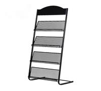 ByteRunning Presentoir Flyer Affichage Flyer PréSentoir Brochures Et Revues avec Multiple éTagèRes PréSentoir Mobile Montage Facile - Porte Documents - Porte Revues Journaux