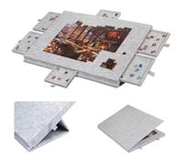 ByteRunning Table de Puzzle,Planche de Puzzle Inclinable 2 en 1,Plateau Puzzles en Feutre,Planche de Puzzle Portable,Antidérapante,avec Couvercle Et Tiroirs,pour Adultes et Garçon Fille