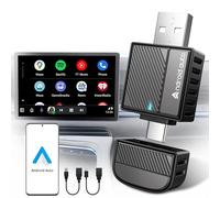 ByteWave Adaptateur sans Fil Android Auto UK, 2025 sans Fil Android Auto Adapter [Installation Facile Plug & Play sans Latence] Convertit OEM Filaire en sans Fil, Compatible avec Les véhicules OEM