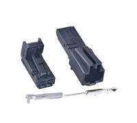 BYTNHNT 1 Jeu de 2 Broches de Prise de Lampe de Porte de Voiture, lumière intérieure, connecteur de Haut-Parleur 4B0 971 832 4E0 972 575 1534112-1 1534027-1(Female Male)