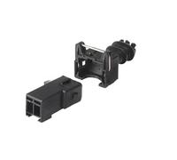 BYTNHNT Connecteur Électrique Automobile EV1 Étanche À 2 Broches, 1 Jeu De 2 Broches, Prise Mâle Et Femelle Compatible with The Injecteur De Carburant 282762-1 282189-1(Female and Male)