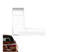 Byuexhp Autocollants Lettres Autocollantes, Emblèmes et Insignes de Voiture, Lettre 3D, Autocollants De Voiture Anti-Poussière - Autocollants Alphabet Durables Pour L'Extérieur Autocollants De Voiture