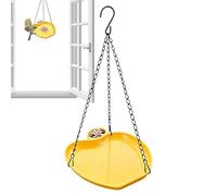 Byuexhp Bain d'oiseaux pour Jardin extérieur | Bassin pour Animal Résistant Aux Intempéries Multifonction | Mangeoire et Bain d'oiseaux Combo - pour Perroquet Moineau Perruche Perruche Ondulée Jardin