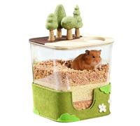 Byuexhp Boîte de Bain de Sable pour Hamster | Habitat pour Petits Animaux,Boîte À Fouir pour Chinchilla - pour L'Enrichissement De La Cage, Les Activités Et La Réduction du Stress pour Les Parents
