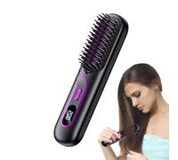 Byuexhp Brosse à lisser avec 200 millions d'ions négatifs - Fer à lisser portable, pour une utilisation dans le salon, la maison, les voyages, l'hôtel, la salle de bain, pour les coiffeurs, les femmes