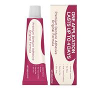 Byuexhp Colle adhésive puissante pour prothèses dentaires - 28 g - Crème adhésive pour dents artificielles - Colle adhésive antidérapante pour prothèses dentaires - Pour les voyages, la maison
